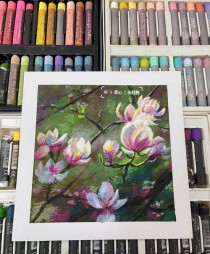 油画棒花卉作品?油画棒花卉作品简单!