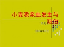 小麦吸浆虫?小麦吸浆虫的最佳防治时期!