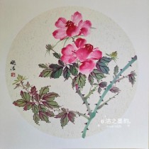 国画写意花卉月季?国画写意花卉月季图片!