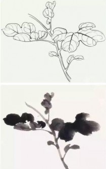 花卉叶子画法吴昌硕?花卉叶子简笔画!